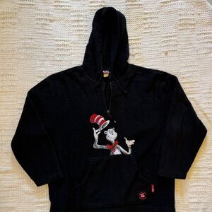 2003 Cat in the Hat Fleece quarter zip hoodie